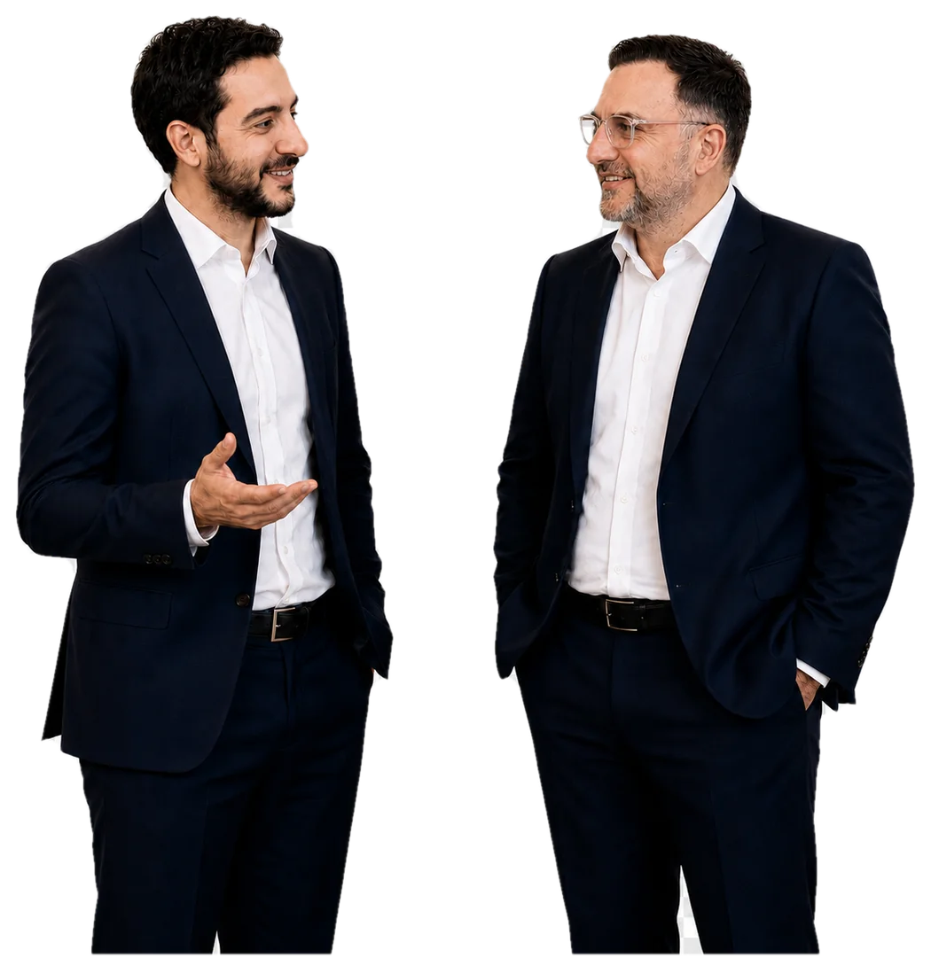 Jordan Bellaiche et Joseph Cohen, associés fondateurs de Jomega Expertise